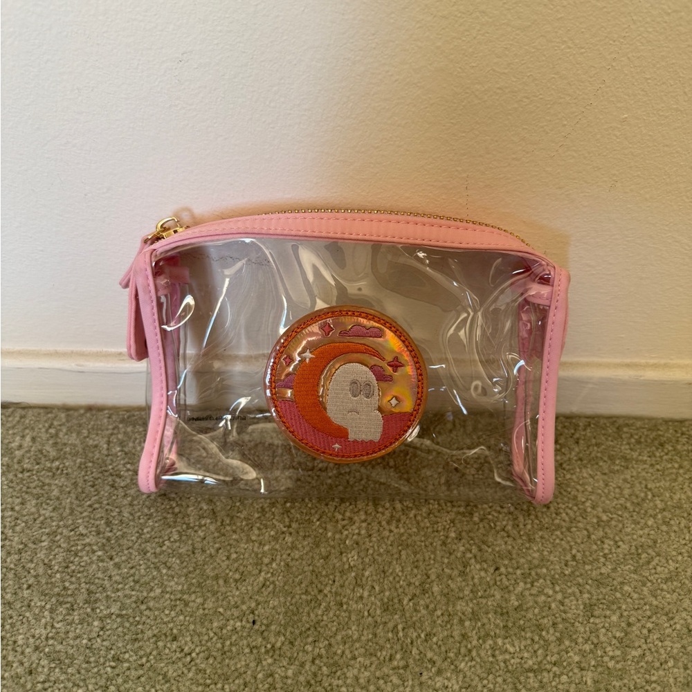 Stoney Clover Lane Pink Clear Pouch moon ghost